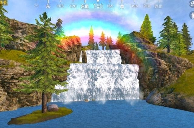 和平精英山谷彩虹瀑布在哪里 山谷地图彩虹瀑布具体位置介绍