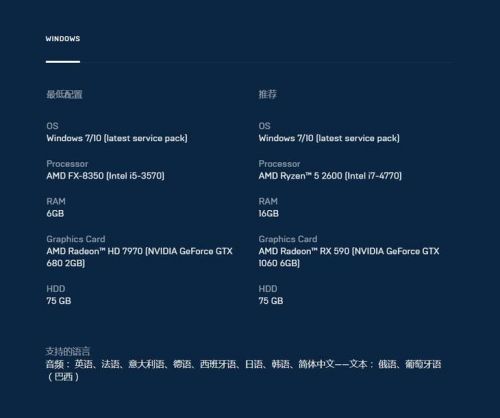 无主之地3配电脑需要什么配置才能玩