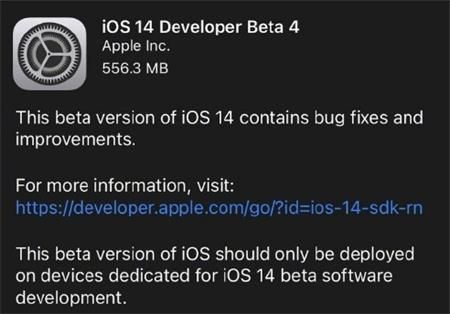 iOS14beta4描述文件下载 苹果iOS14开发者预览版Beta4描述文件下载地址