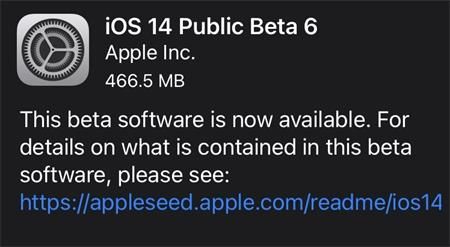 iOS14Beta6描述文件下载 iOS14开发者预览版Beta6更新内容