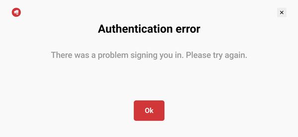 authentication error怎么解决