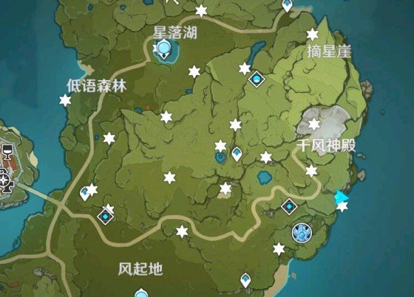 原神星陨之地熄星能量在哪 原神星陨之地熄星能量分布图