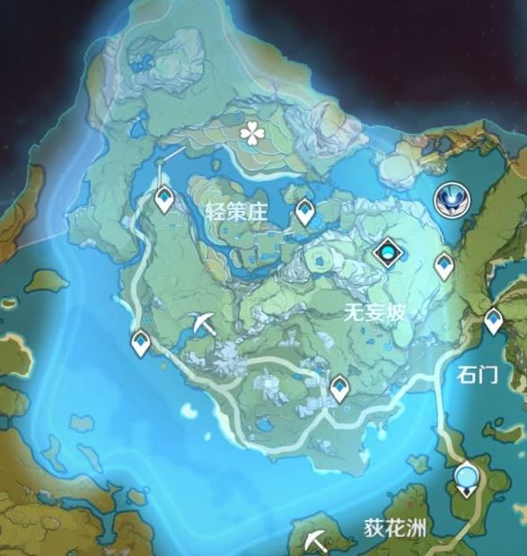原神轻策山庄陨星碎屑在哪 原神轻策山庄陨星碎屑点位位置