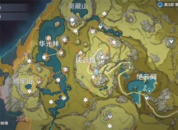 原神绝云星踪陨星碎屑位置 原神绝云星踪陨星碎屑收集路线